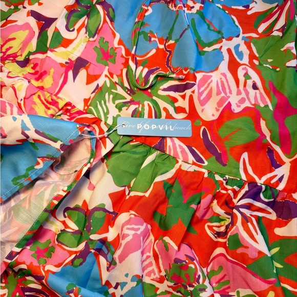 Women’s Bright Floral Tie Dress - Picture 5 of 5